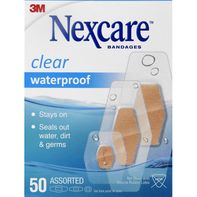 Nexcare Clear Waterproof Adhesive Bandages - Assorted Sizes