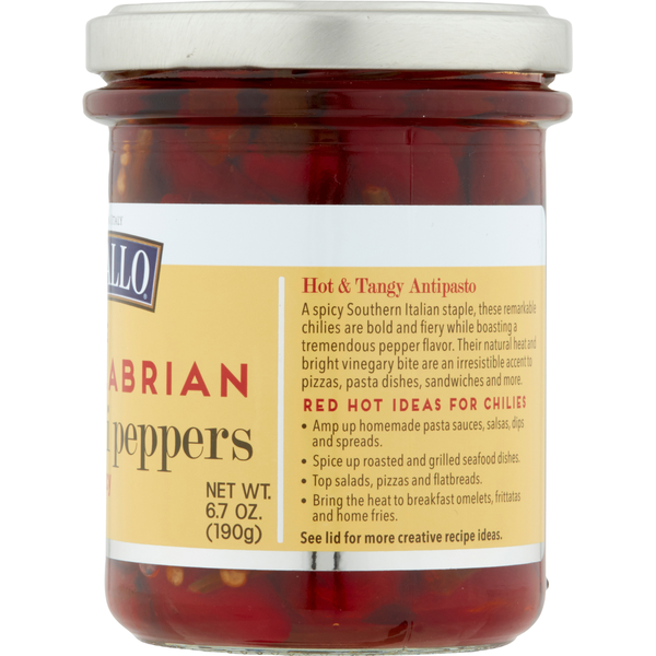DeLallo Whole Calabrian Chili Peppers - Hot & Spicy