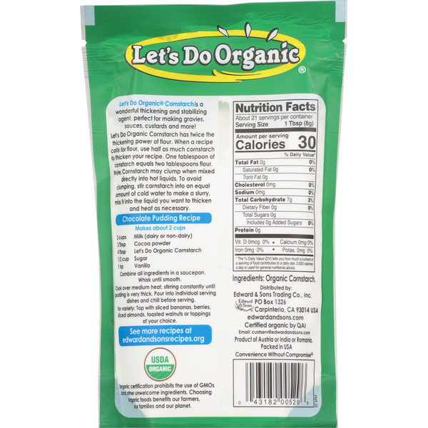 Let's Do Organic Cornstarch - Organic & Gluten Free