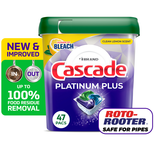 Capsules de lave-vaisselle Cascade Platinum Plus - Parfum citron