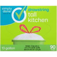 Simply Done Drawstring Tall Kitchen Bags