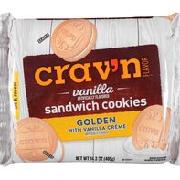 Crav'n Flavor Golden Vanilla Sandwich Cookies