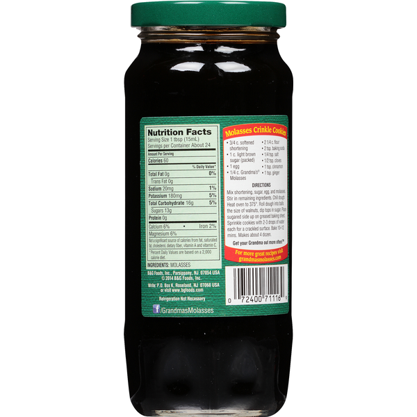 Mélasse non sulfurée de Grandma - Saveur robuste