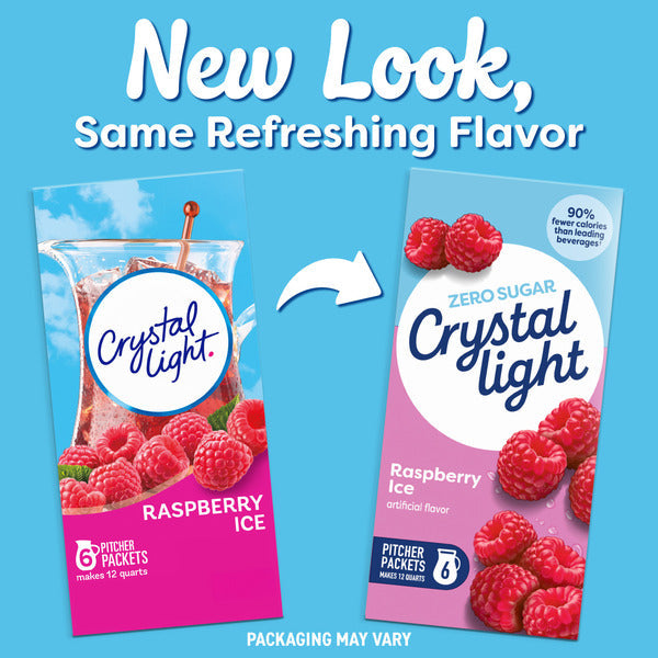 Mélange de boisson en poudre Crystal Light Framboise Glacée