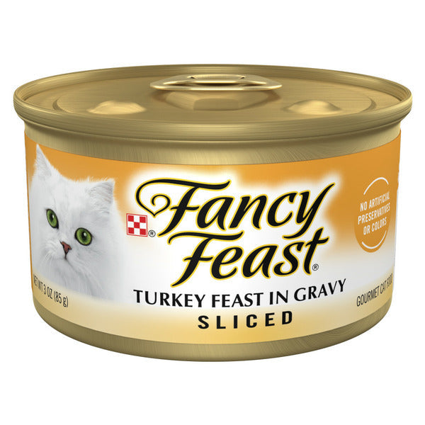 Purina Fancy Feast Gravy Wet Cat Food - Sliced Turkey Feast