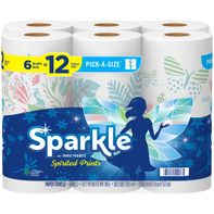 Toallas de papel Sparkle Pick-A-Size con estampados animados