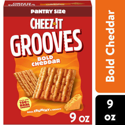 Galletas Cheez-It Grooves de Queso Cheddar Bold - 9 oz