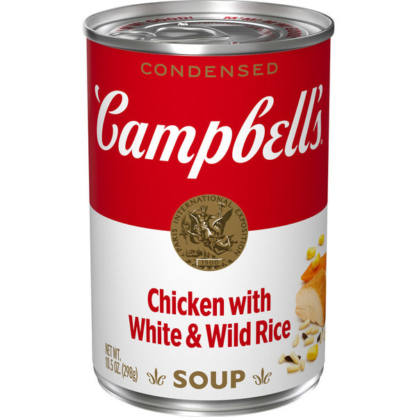 Soupe au poulet et au riz Campbell's avec riz blanc et sauvage