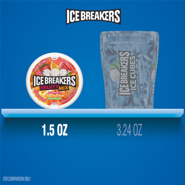 Mentas sin azúcar ICE BREAKERS Mezcla Frutal, 1.5 oz