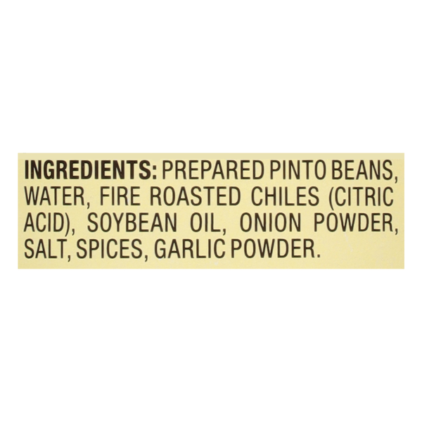 Frijoles Pintos Refritos de Kuner con Chiles Asados