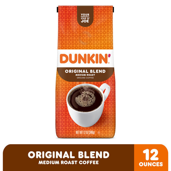 Café moulu Dunkin' Original Blend, torréfaction moyenne, sac de 12 oz