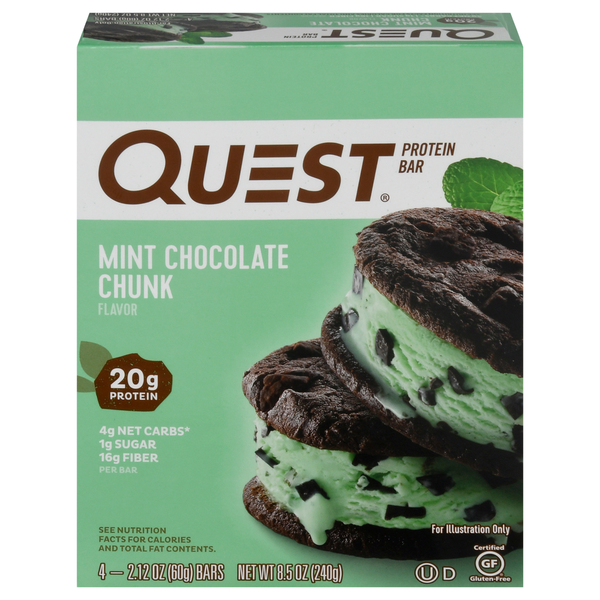 Quest Protein Bar - Mint Chocolate Chunk Flavor