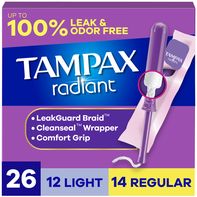 TAMPAX Radiant Tampons Multipack with LeakGuard Technology
