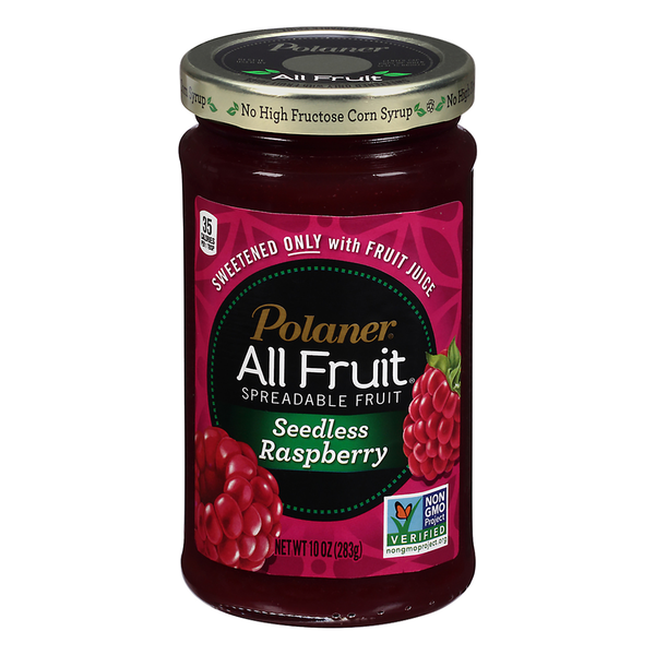 Polaner Seedless Raspberry Spreadable Fruit, Gluten-Free