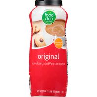 Crema de Café No Láctea Food Club - Sabor Original