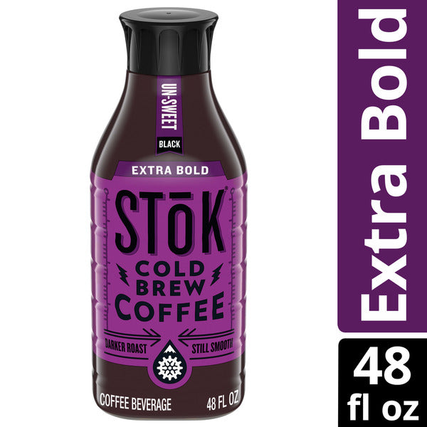 SToK Extra Bold Black Unsweetened Cold Brew Coffee, 48 fl oz