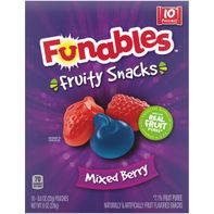 Funables Fruity Snacks - Mixed Berry Flavor
