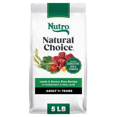 NUTRO Natural Choice Adult Dry Dog Food, Lamb & Brown Rice, 5 lbs.