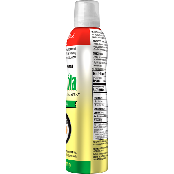 Mazola Spray de Cocina de Canola, Original, Sin Propelente