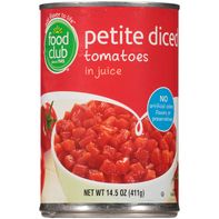 Tomates Diced Petite en Jugo de Food Club