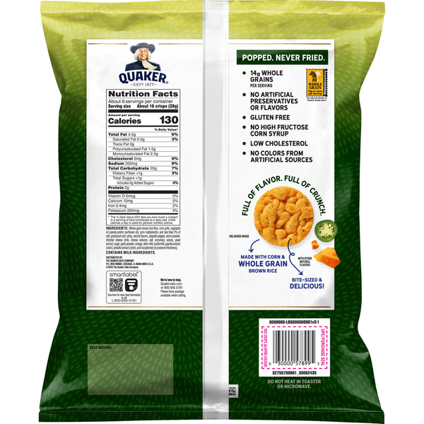 Quaker Rice Crisps Jalapeño Cheddar