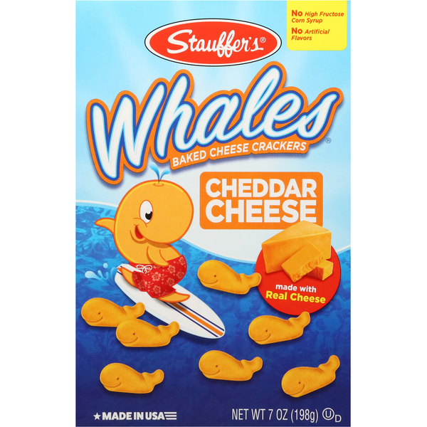 Galletas de Queso Cheddar Horneadas Stauffers Whales