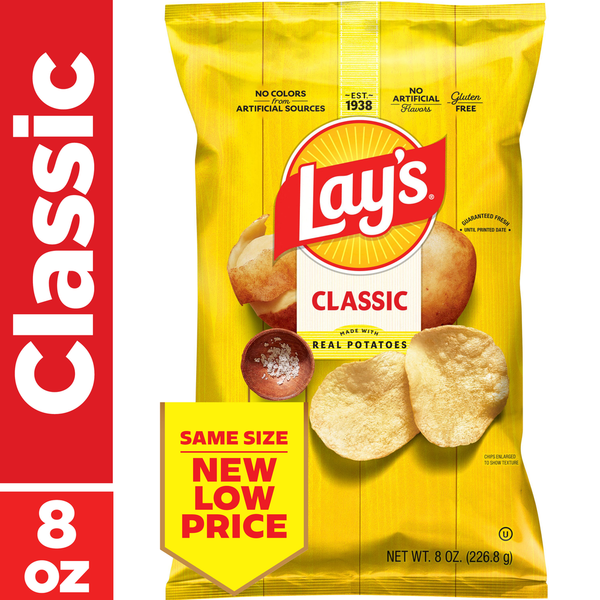 Chips de pomme de terre Lay's Classiques - Snack irrésistiblement croustillant