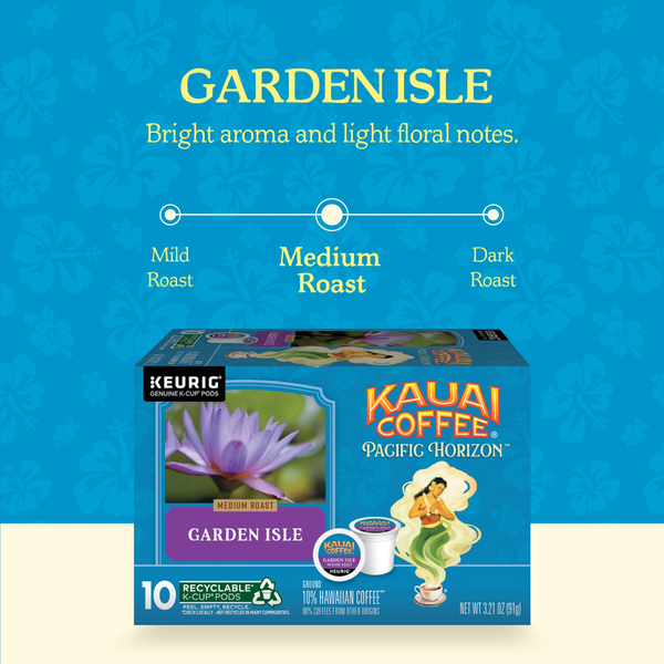 Kauai Coffee 10-Capsules de Café à Torréfaction Moyenne