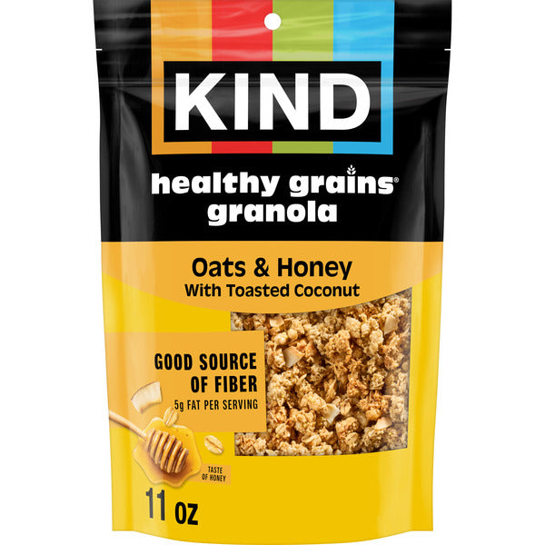 KIND Clústeres de Granos Saludables Avena y Miel Granola con Coco Tostado