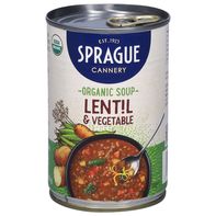 Soupe de lentilles et légumes bio Sprague