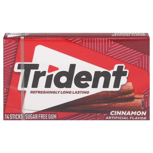 Gomme à mâcher Trident sans sucre à la cannelle