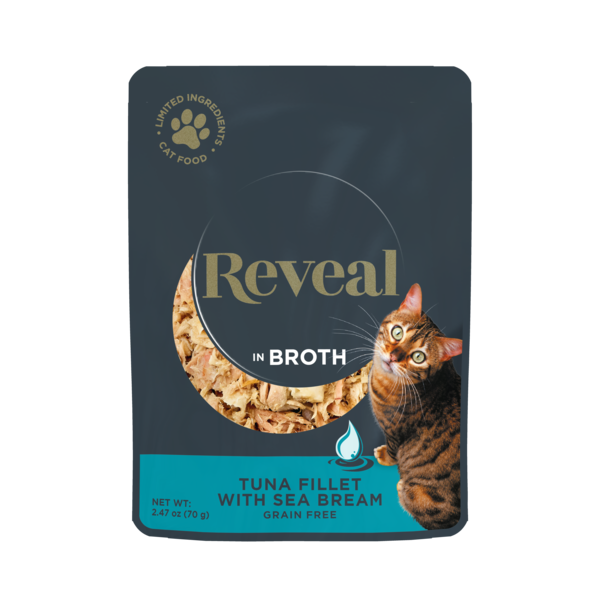 Reveal Natural Wet Cat Food, Tuna Fillet with Sea Bream