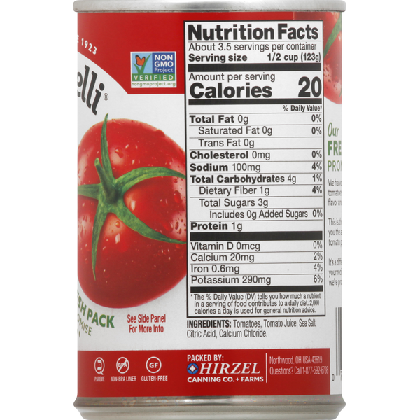 Tomates Diced Low Sodium Dei Fratelli