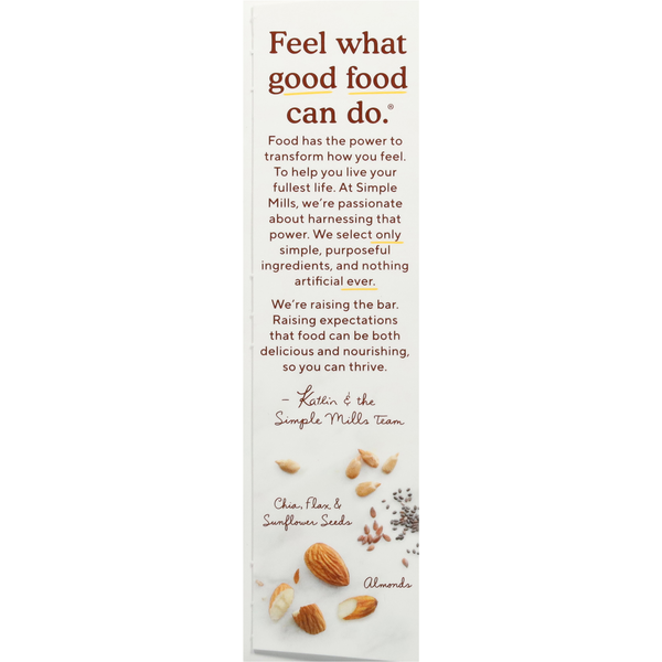 Barres aux amandes cuites au four de Simple Mills - Amande au chocolat noir