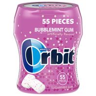 Orbit Bubblemint Sugar Free Chewing Gum - Travel Essential