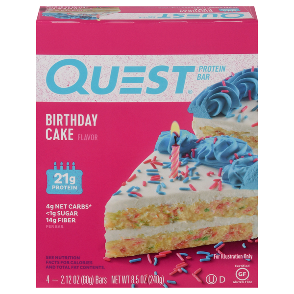 Barre Protéinée Quest - Saveur Gâteau d'Anniversaire