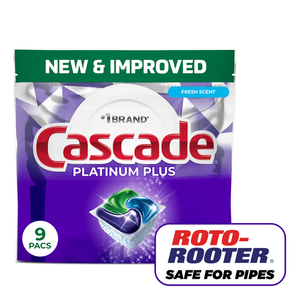 Capsules de lave-vaisselle Cascade Platinum Plus - Parfum frais