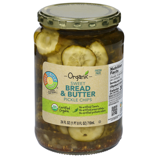 Full Circle Sweet Bread & Butter Pickle Chips