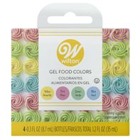 Juego de Colorante Alimentario en Gel Pastel Wilton, 4 Unidades
