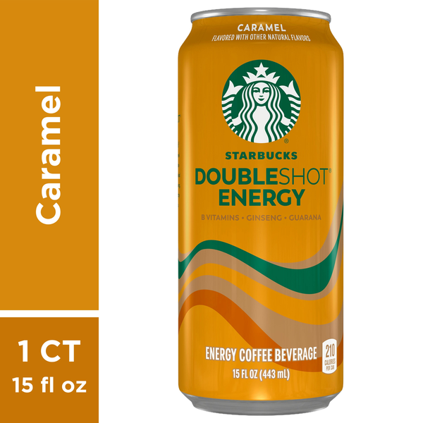 Bebida de Café Energizante Doubleshot de Caramelo de Starbucks