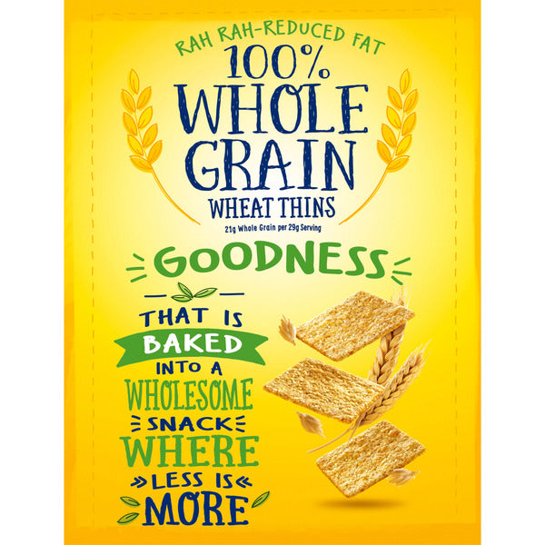 WHEAT THINS Reduced Fat Whole Grain Crackers - Family Size 13 oz