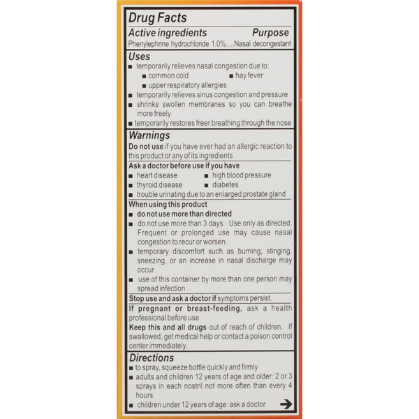 Neo-Synephrine Nasal Spray - Extra Strength, Non-Drowsy Relief