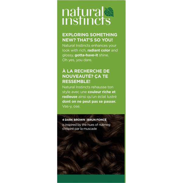 Clairol 4 Brun Foncé Végétalien Couleur de Cheveux avec Huile de Noix de Coco et Aloe