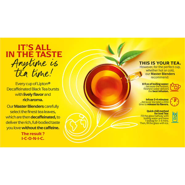 Lipton Decaffeinated Yellow Label Black Tea