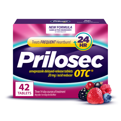 Prilosec OTC Heartburn Relief Tablets - Wildberry Flavor