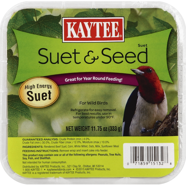 Kaytee Suet & Seed pour oiseaux