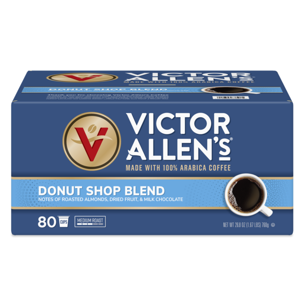 Victor Allen's Donut Shop Blend Medium Roast Coffee Pods