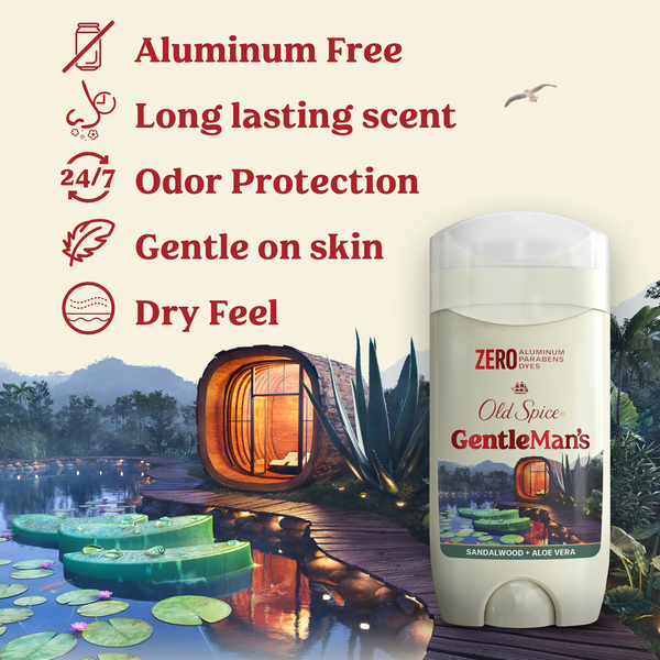 Desodorante Old Spice GentleMan's Collection, Sándalo + Aloe
