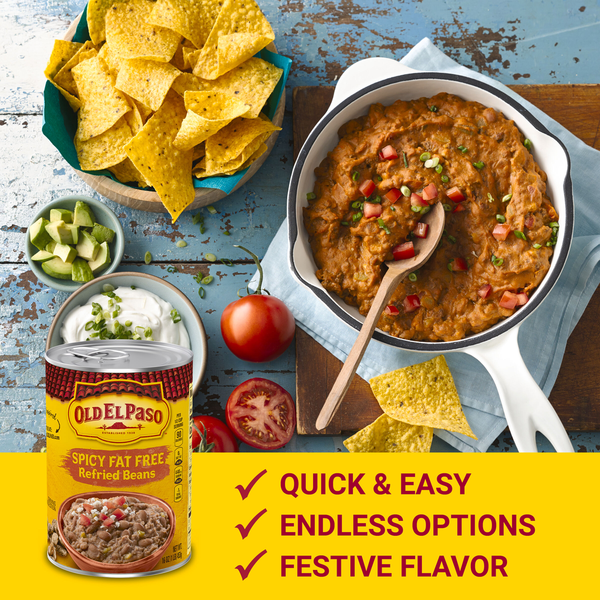 Old El Paso Spicy Refried Beans - Fat Free