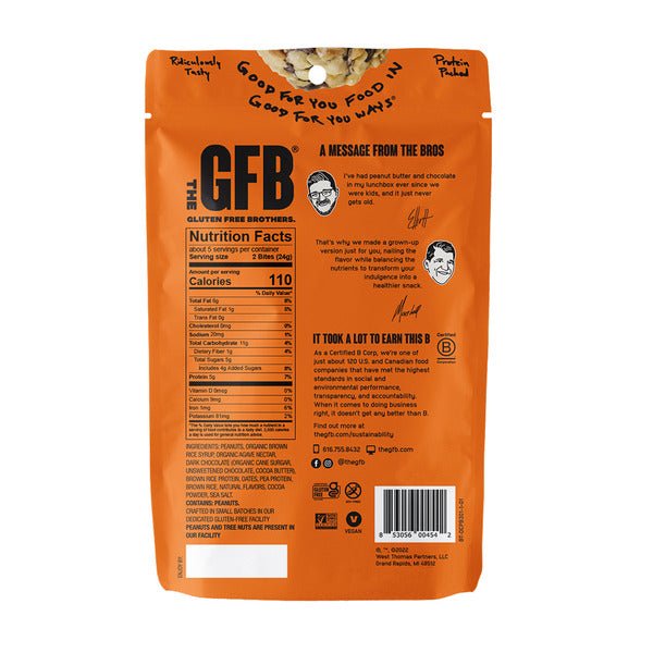 Les bouchées de beurre d'arachide au chocolat noir de The GFB